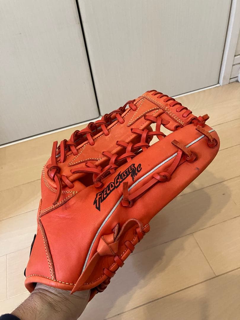 Mizuno Field Glister 軟式グローブ オレンジ