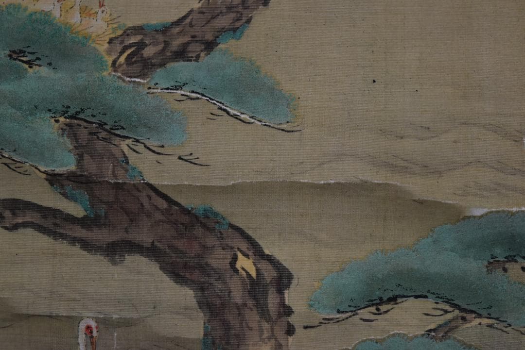 作者不詳/群鶴/千羽鶴/古画/掛軸☆宝船☆Z-729
