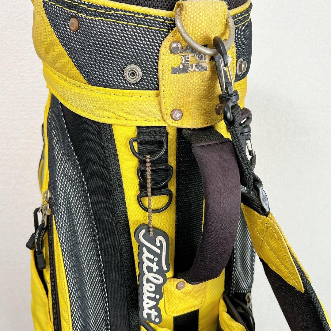 希少 タイトリスト キャディバッグイエローカート9型6分割 Titleistレア