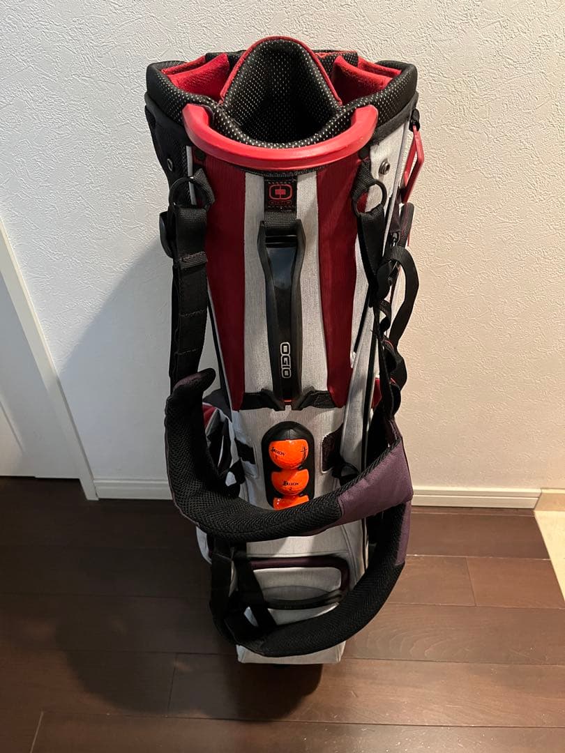 OGIO GROM オジオ スタンド付きキャディバッグ グレー 14分割