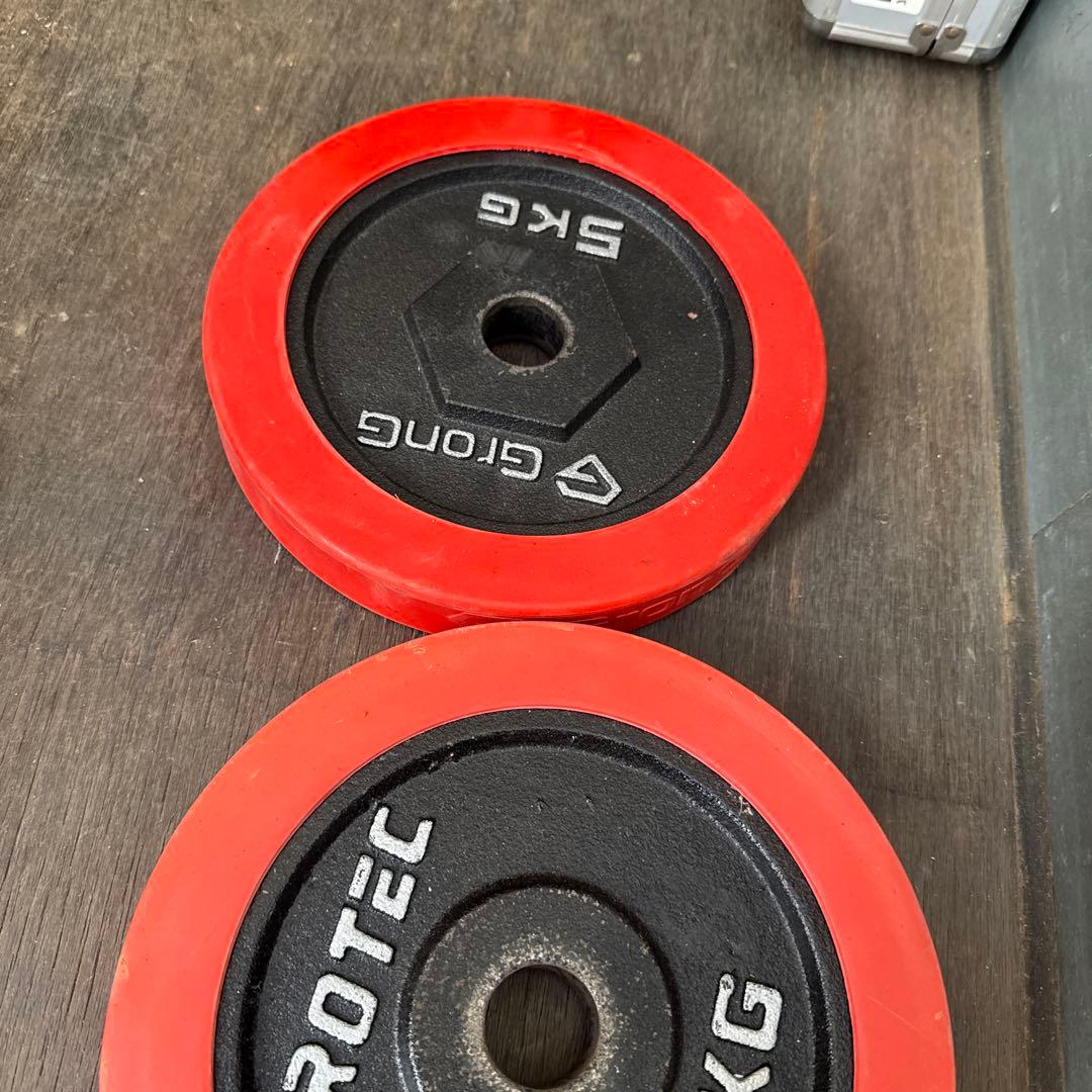 Grong iROTECダンベルプレート4枚セット5kg4枚