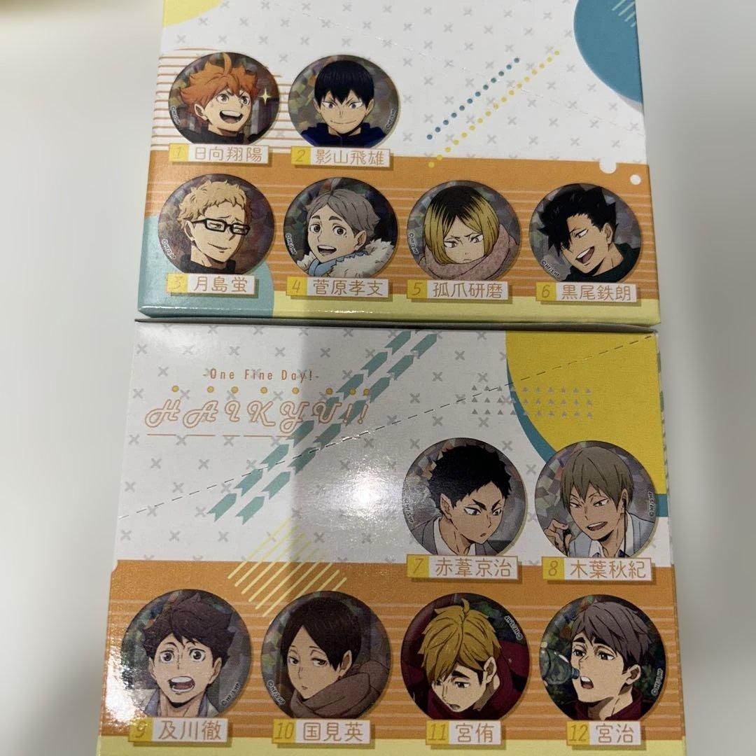 【新品未開封】ハイキュー!! 缶バッジ ホログラム・カラパレより道