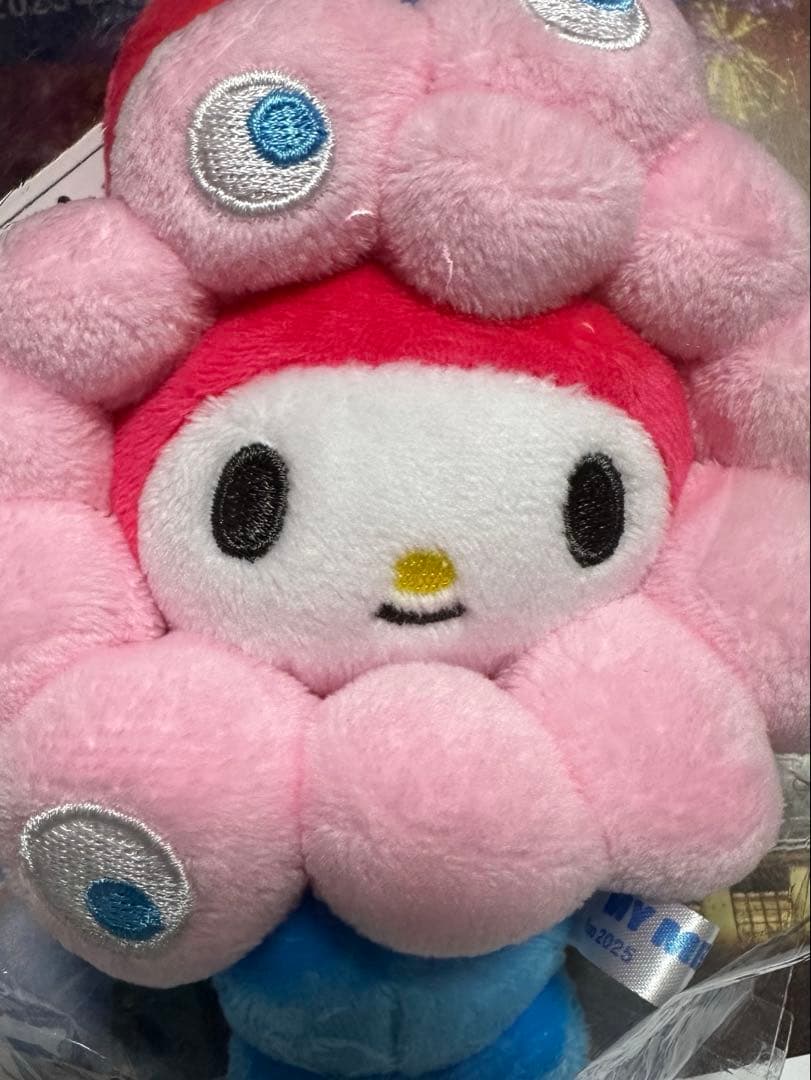 新品大阪万博♡ミャクミャクなりきりぬいぐるみ♡マイメロディカラビナ付　会場限定品