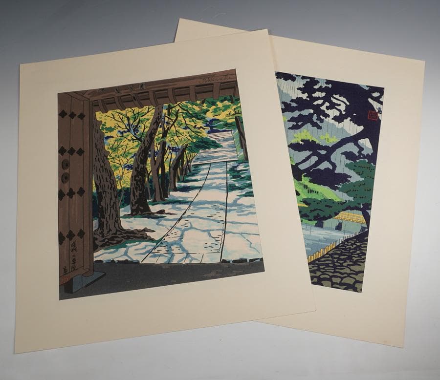 木版画家 徳力富吉郎 京の四季 十二景 木版画集 81/100