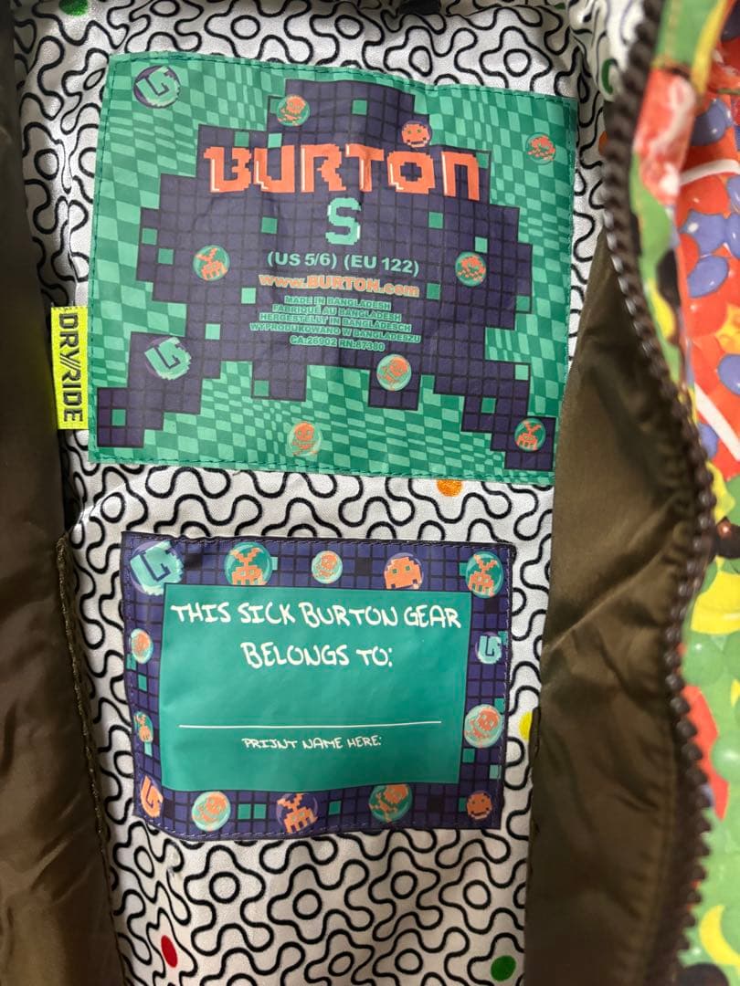 Burton 子ども用 スノーウェア つなぎSサイズ 120