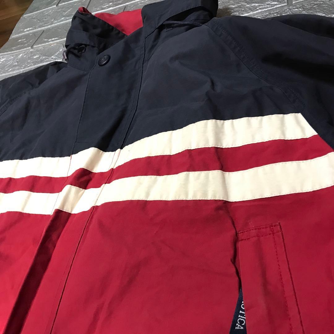 MENS nautica ノーティカ アウター M ネイビー×レッド