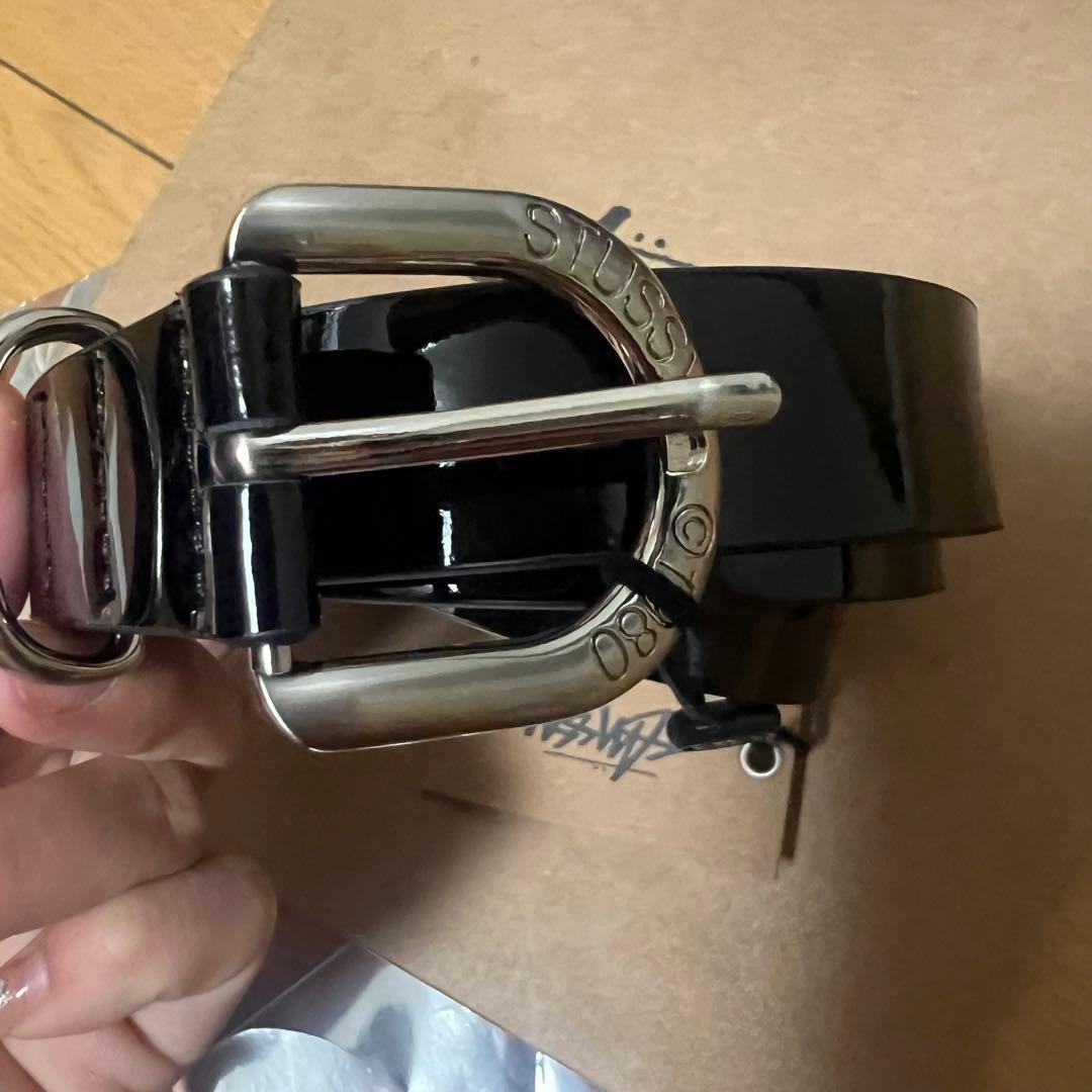 レディースウェア Stussy Patent Leather Belt \"Black\"