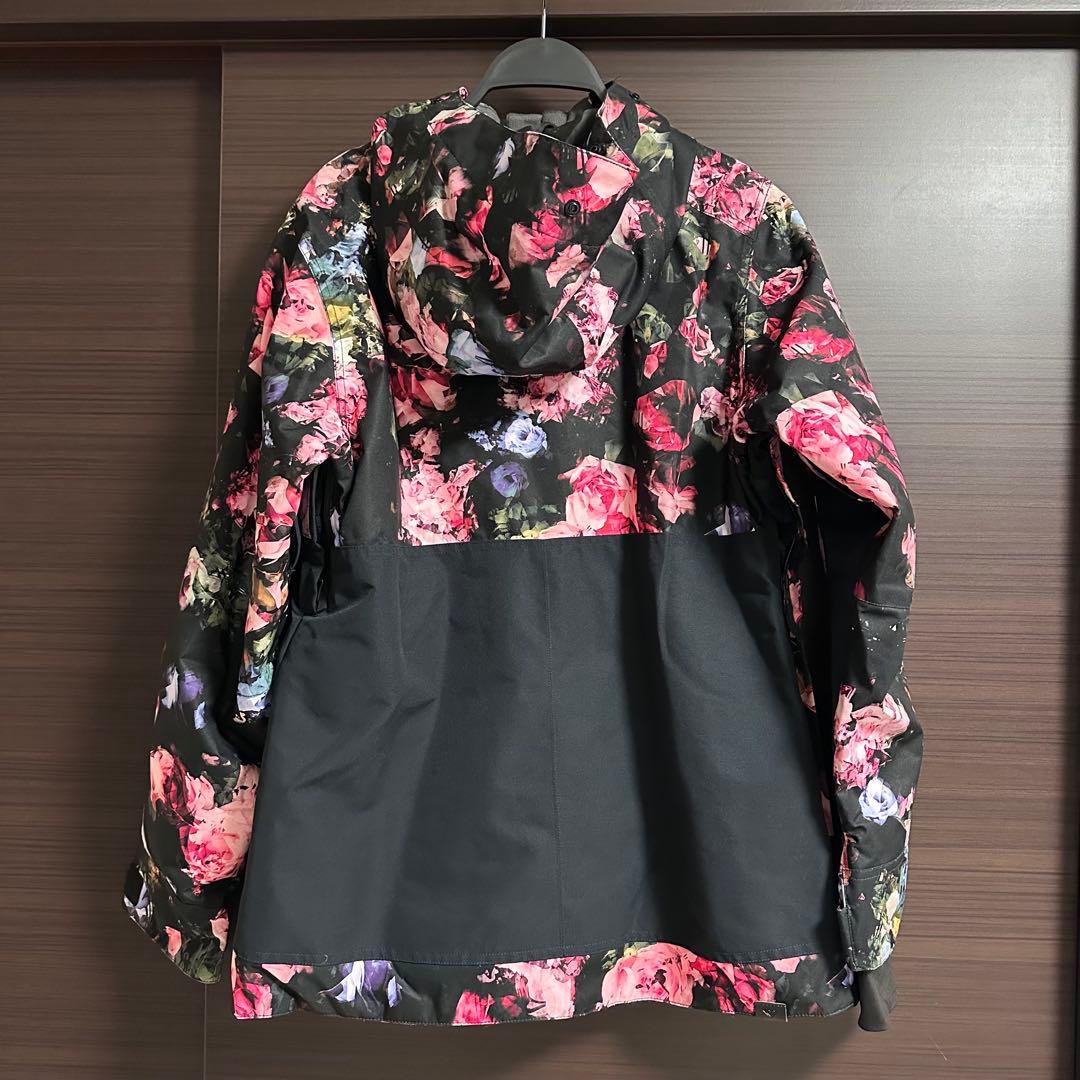 限定値下げ【美品】ROXY スノーウェア 花柄 ハーフジップ・ピンク