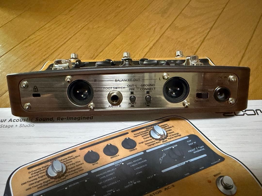 【中古】 ZOOM AC-3 Acoustic Creator＋ソフトケース