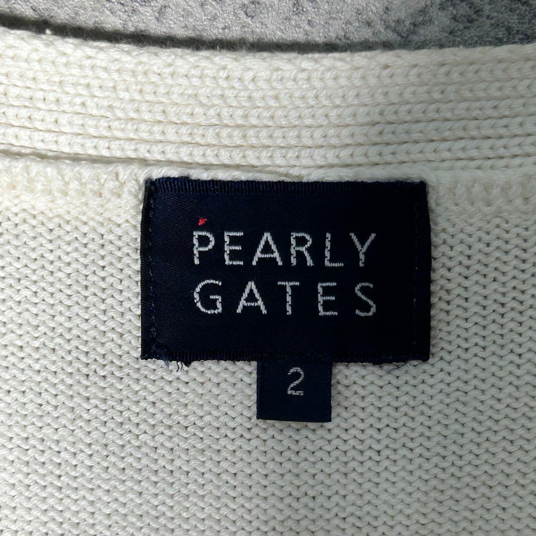 PEARLY GATES パーリーゲイツ ニットベスト カーディガン コットン
