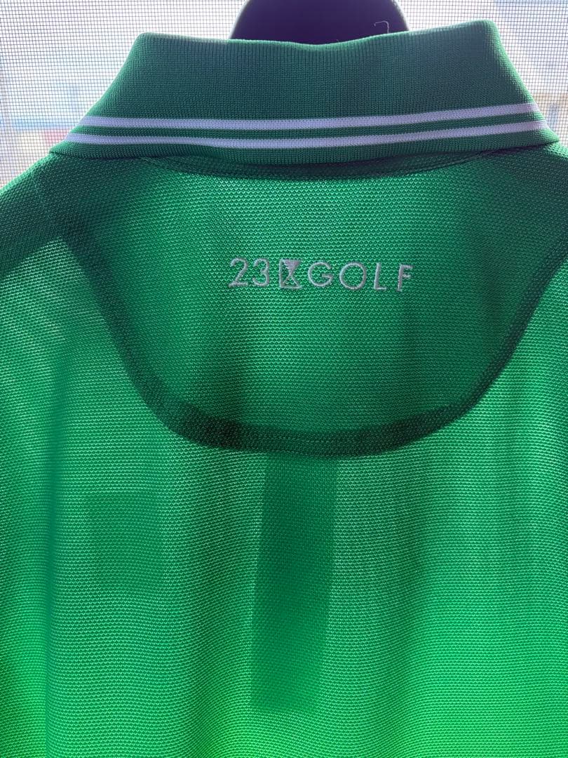 23区GOLF グラデーションポロシャツ グリーン