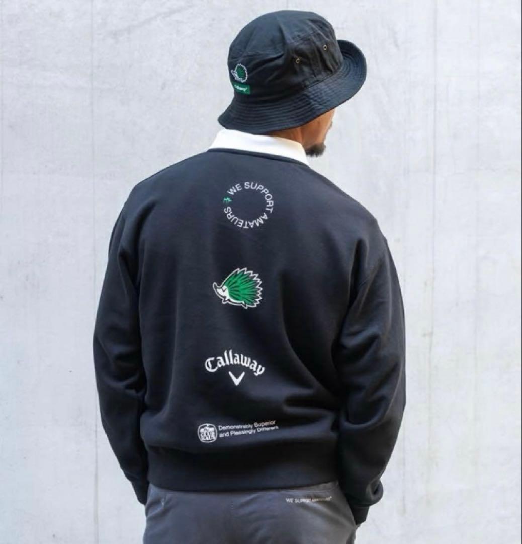 【新品完売品】クラブハウス×キャロウェイ コラボ クルーネックスウェット XL