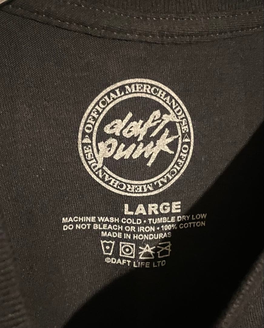 DAFT PUNK LOGO 公式オフィシャル Tシャツ　L◆山口一郎