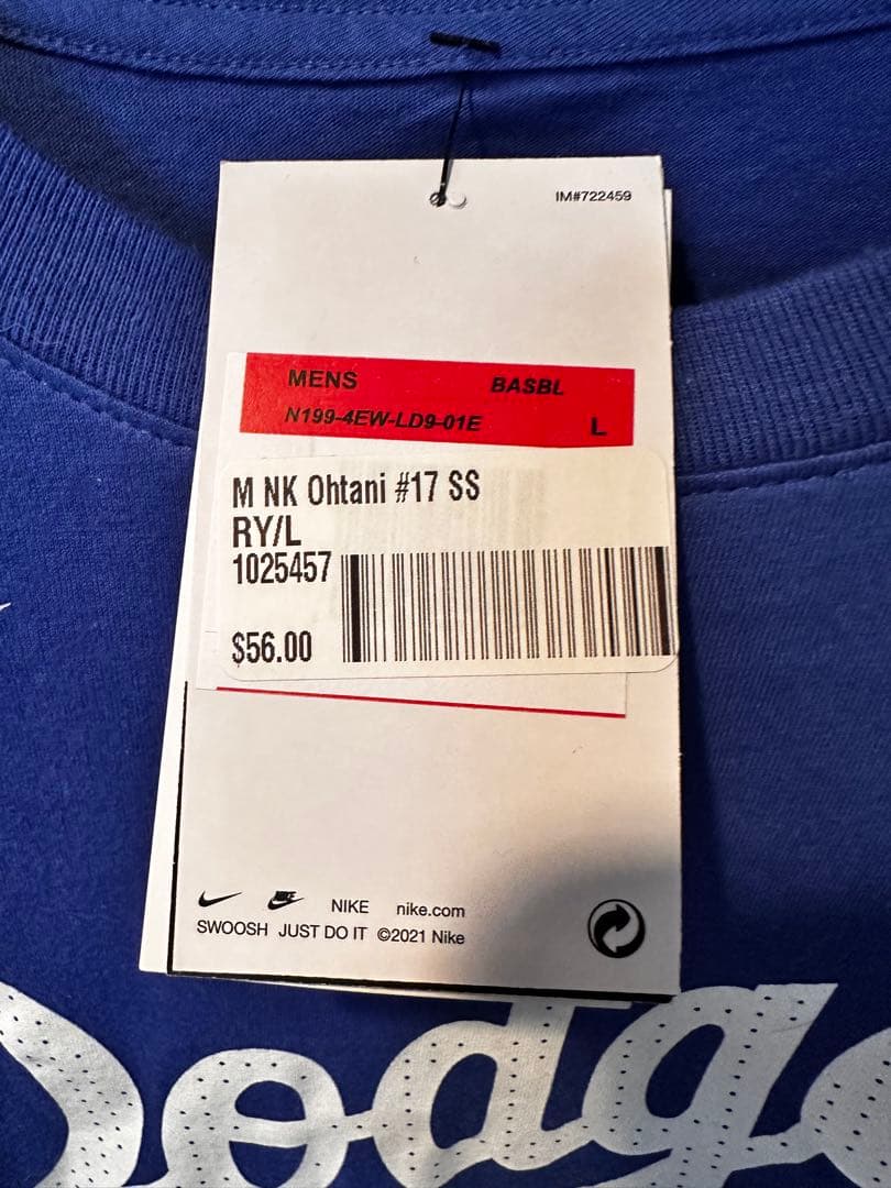 Nike Dodgers Ohtani 17 Tシャツ Lサイズ