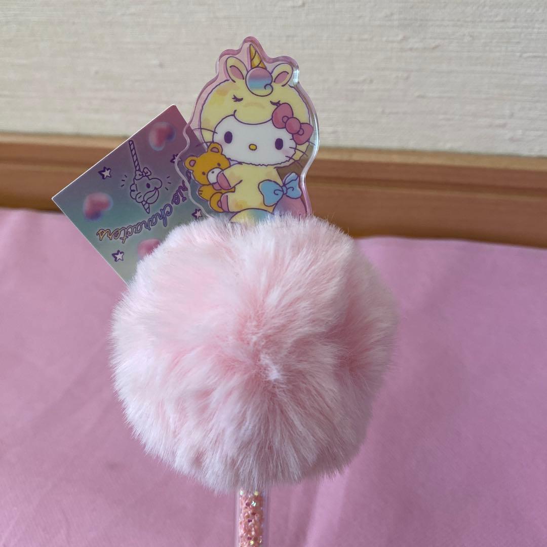 サンリオ ハローキティ マイメロディー クロミ ボールペン ファー付きボールペン