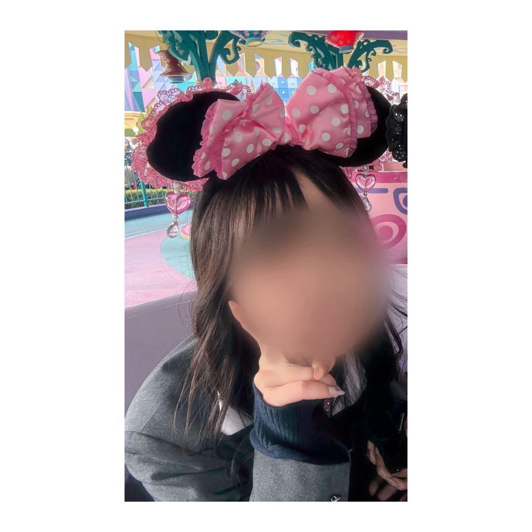 ミニー　カチューシャ　イヤリング　ピンク　パルパルーザ　ディズニー　フリル