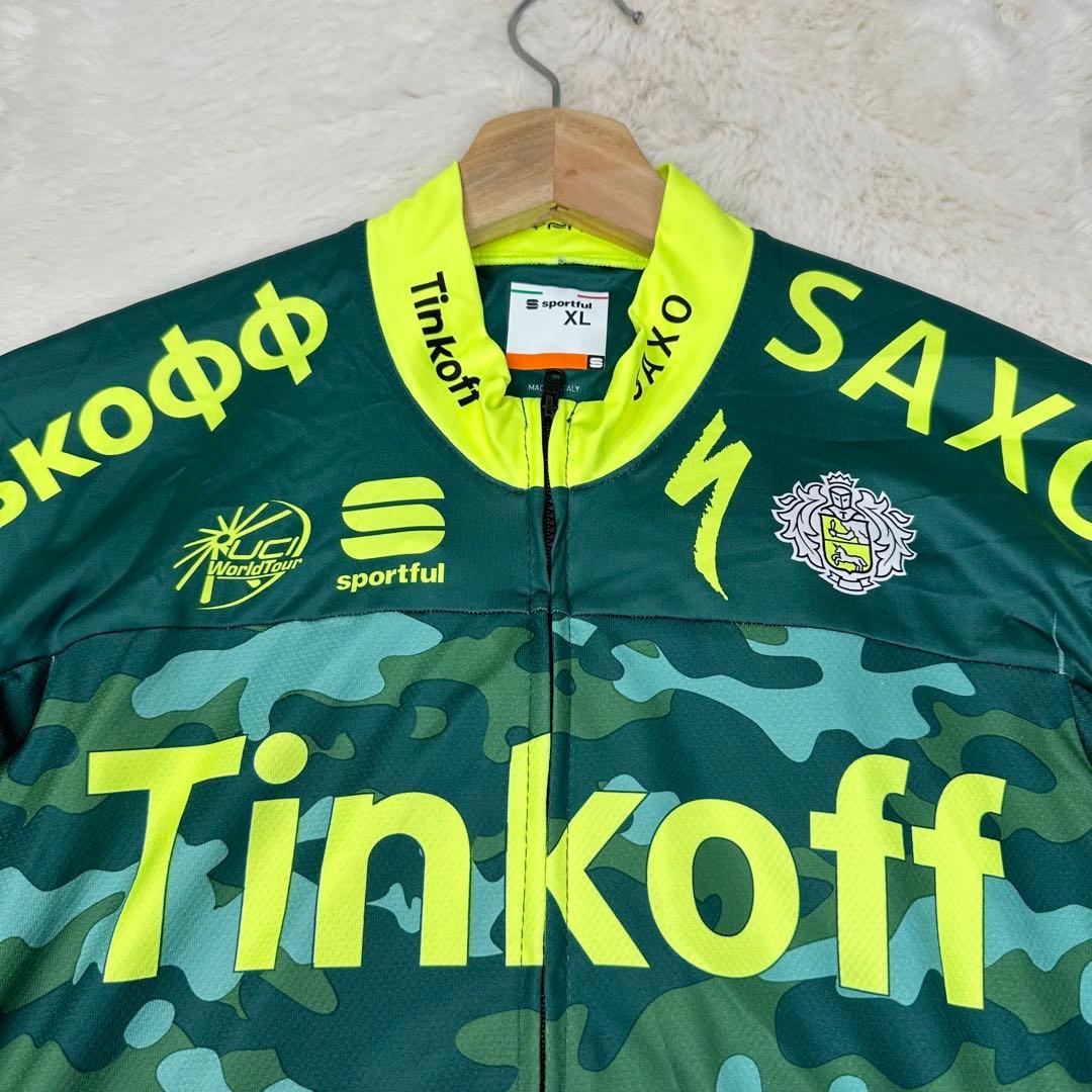 ✨美品✨Sportful ティンコフサクソ 迷彩 プロチームジャージ 伊製 XL