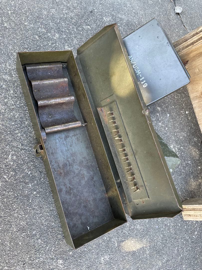 AMUSH-19？？ミリタリー用ボックスとソックスセット　ヴィンテージ物