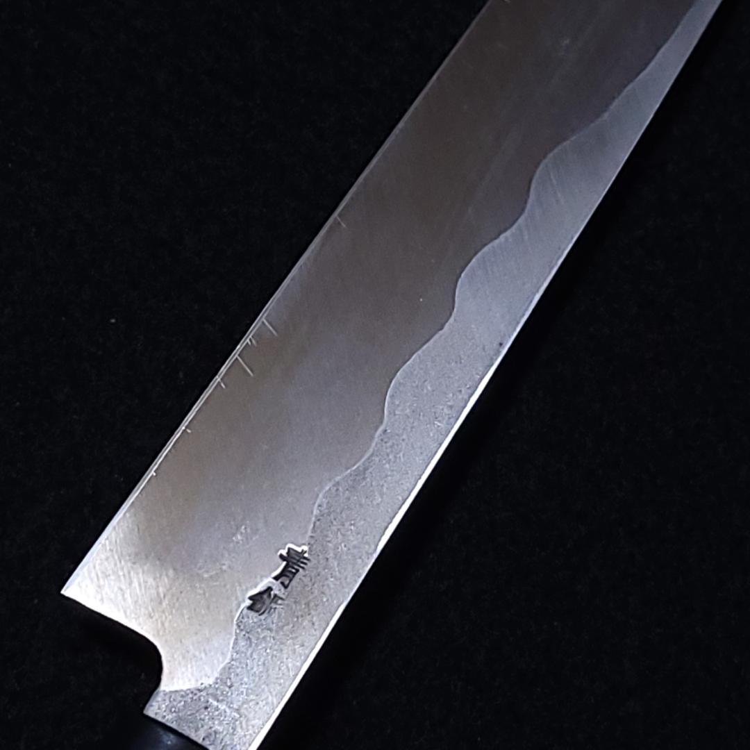 【訳アリ】青紙2号 柳刃包丁 235㎜（８寸） G9371 焼栗柄 月光作