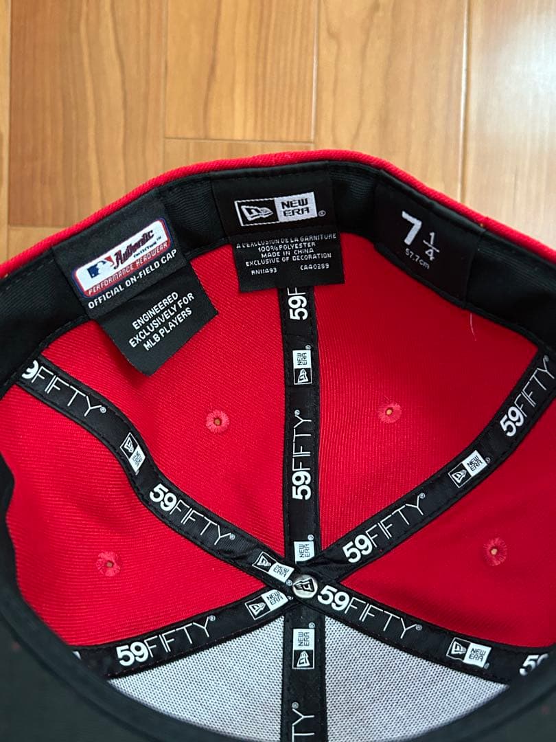 新品 レッズ59FIFTYキャップ 7 1/4 エリーデラクルーズ選手着用モデル