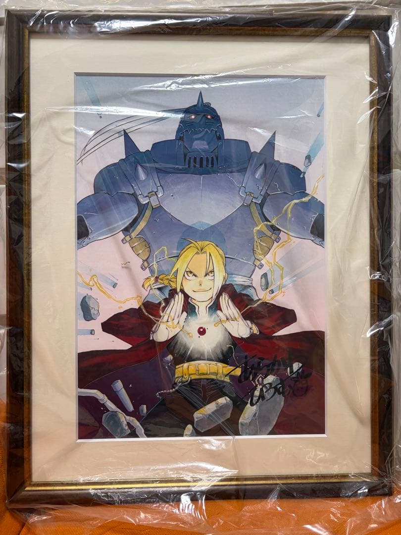 鋼の錬金術師　展示　荒川弘直筆サイン入り プレミアム複製原画　ハガレン