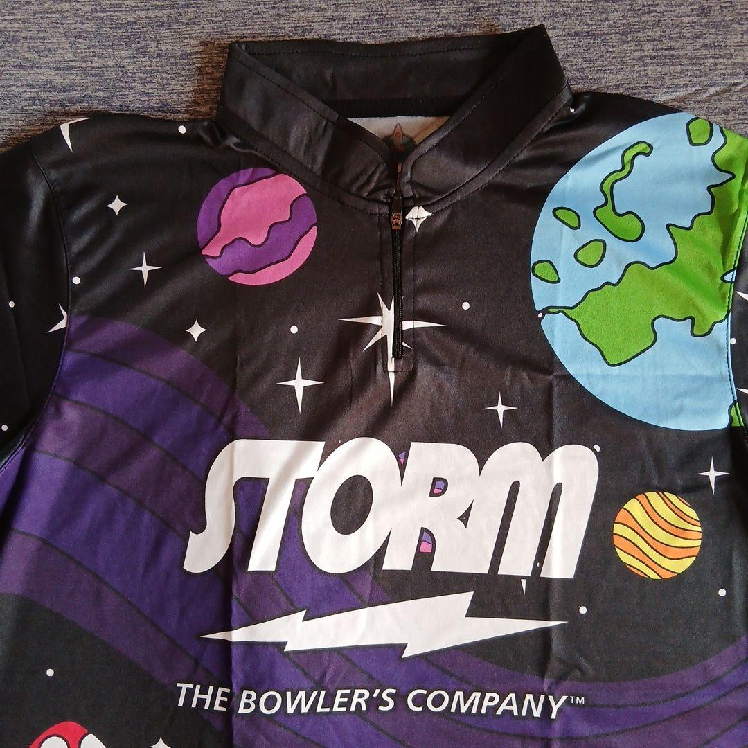 ボウリングウェア　STORM　【XL】　ブラック　宇宙人　目立つ　大きいサイズ