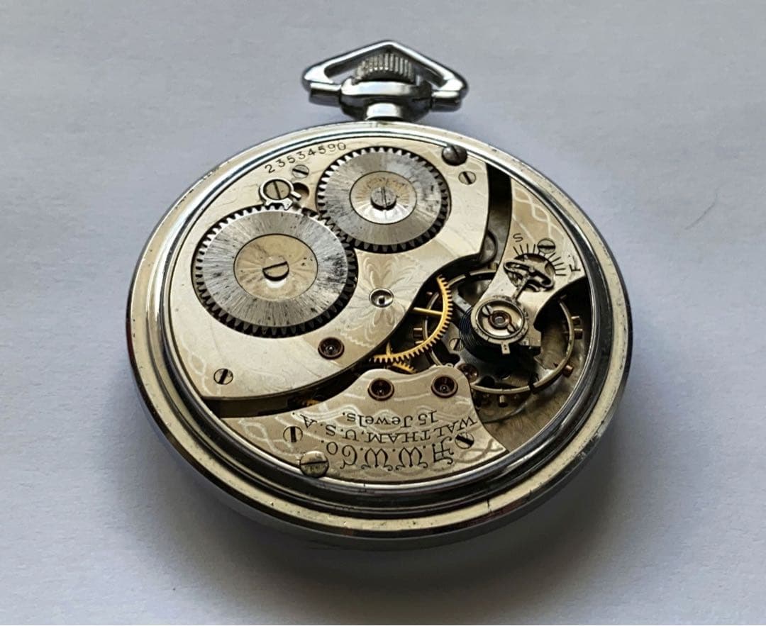骨董　WALTHAM 懐中時計　アンティーク　くさり付き