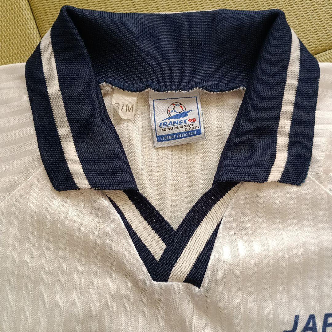 FRANCE 98 日本代表モデルシャツ S/M 白 サッカー応援ユニフォーム