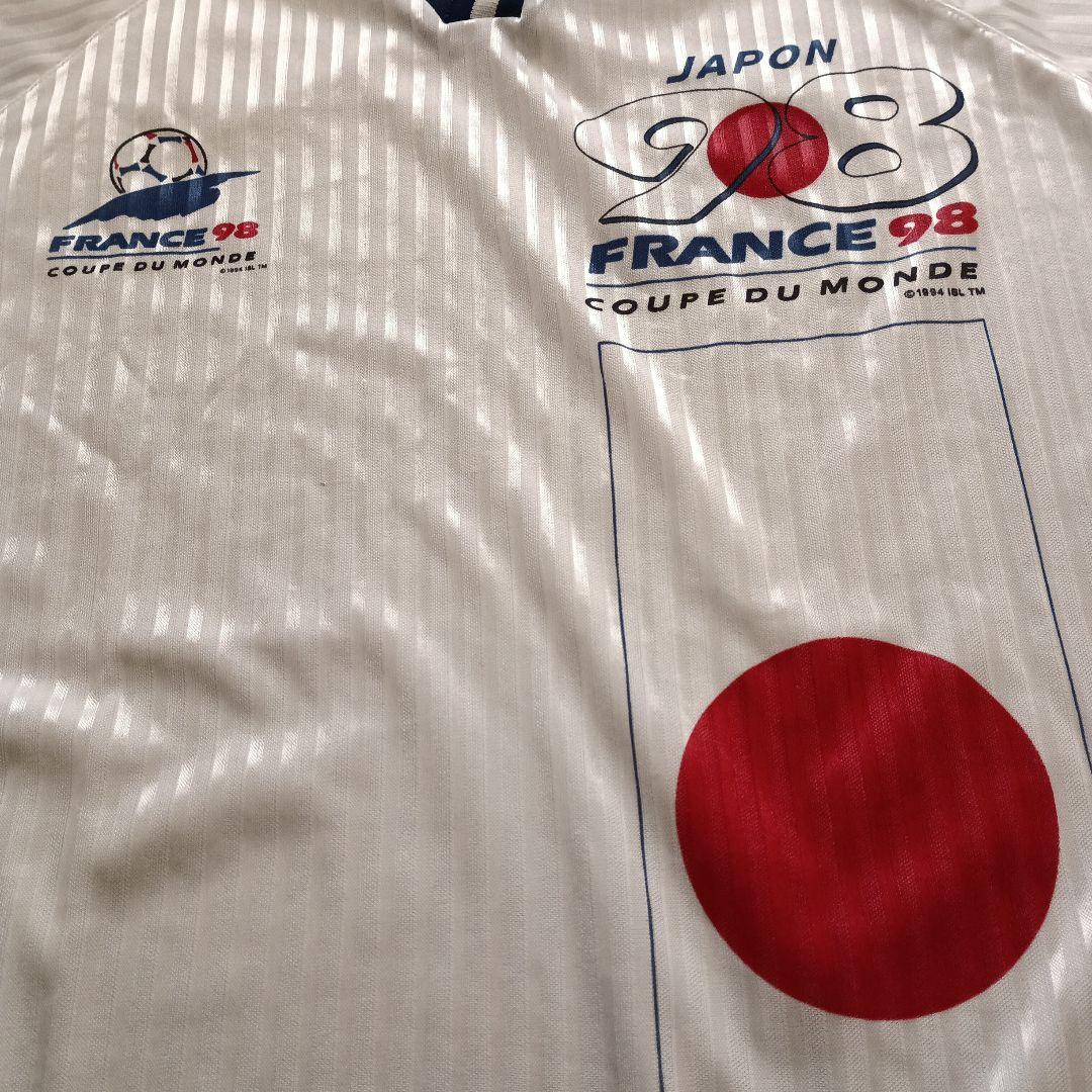 FRANCE 98 日本代表モデルシャツ S/M 白 サッカー応援ユニフォーム