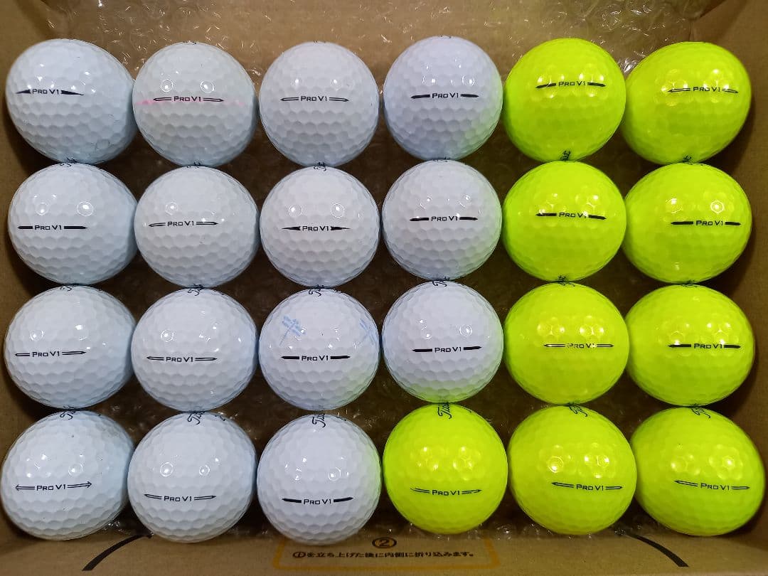 美品タイトリスト PRO V1 ロストボール24球
