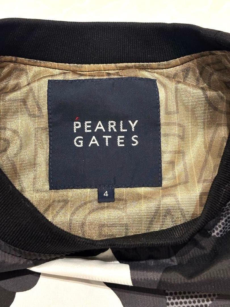 美品　PEARLY GATES 迷彩柄スニードジャック　長袖4 ブラックグレー系