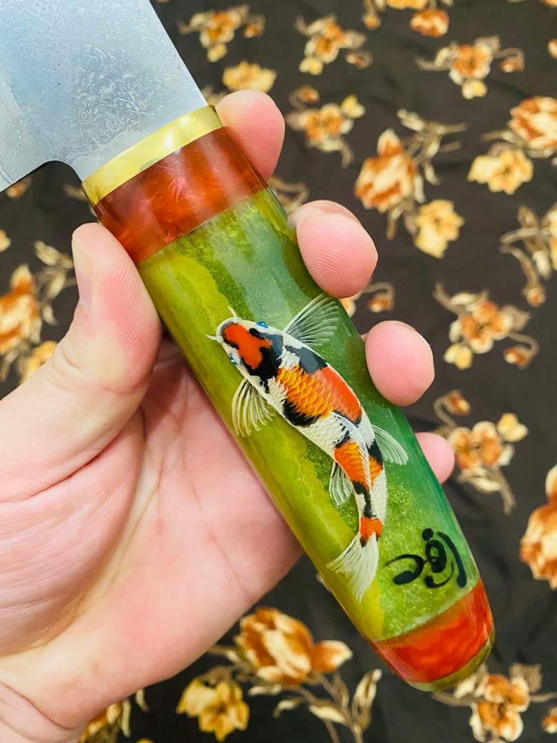 筋引360mm SG2 両刃　ダマスカス 71層