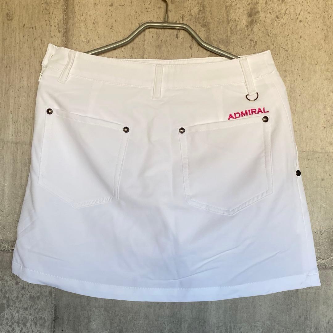 【新品・未使用】ADMRIAL アドミラル ゴルフスカート ホワイト　S