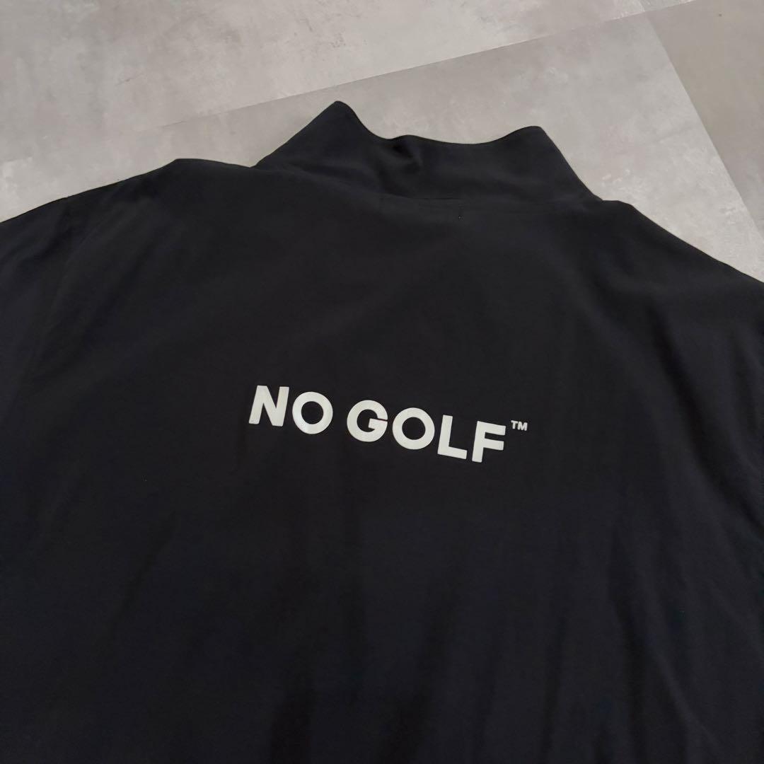 NO COFFEE CLUBHAUS ブラックハーフジップシャツ