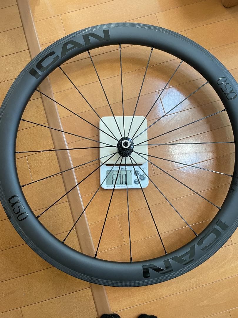 ICAN α50 カーボンホイール チューブレスレディ リムブレーキ用 ホイール