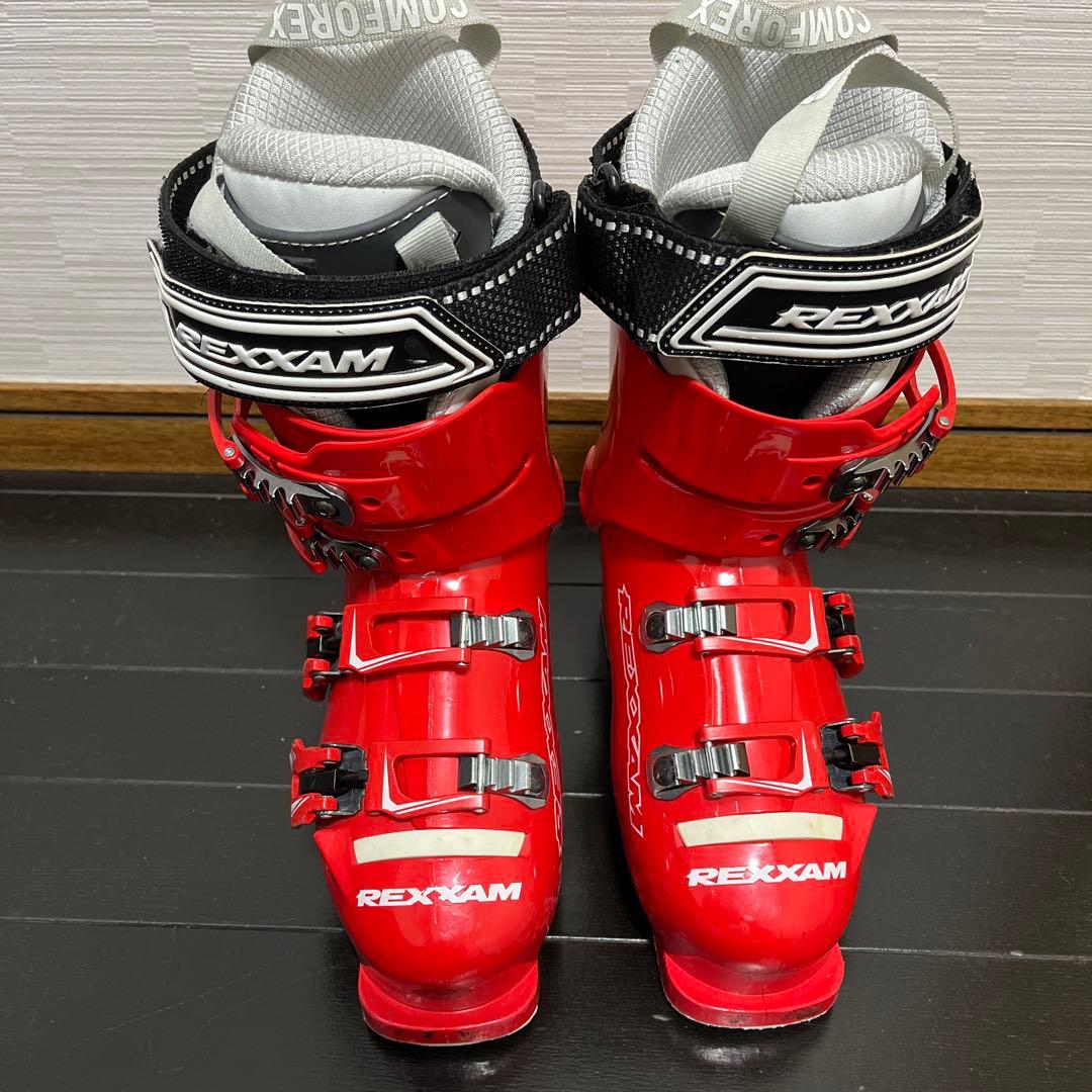 【期間限定お値下げ】REXXAM スキー用ブーツ 赤　23.0センチ