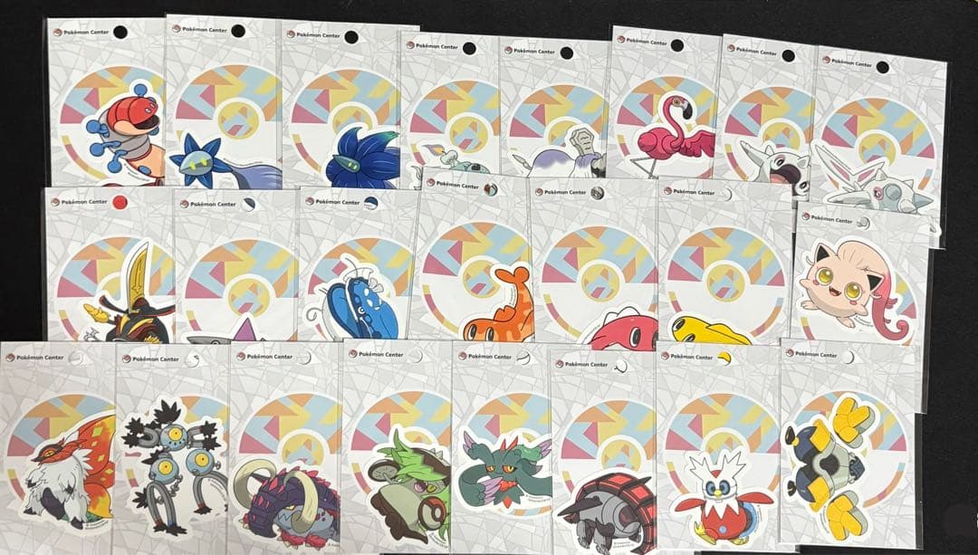 ポケモン　貼って剥がせるステッカー まとめ パルデア スカーレット バイオレット