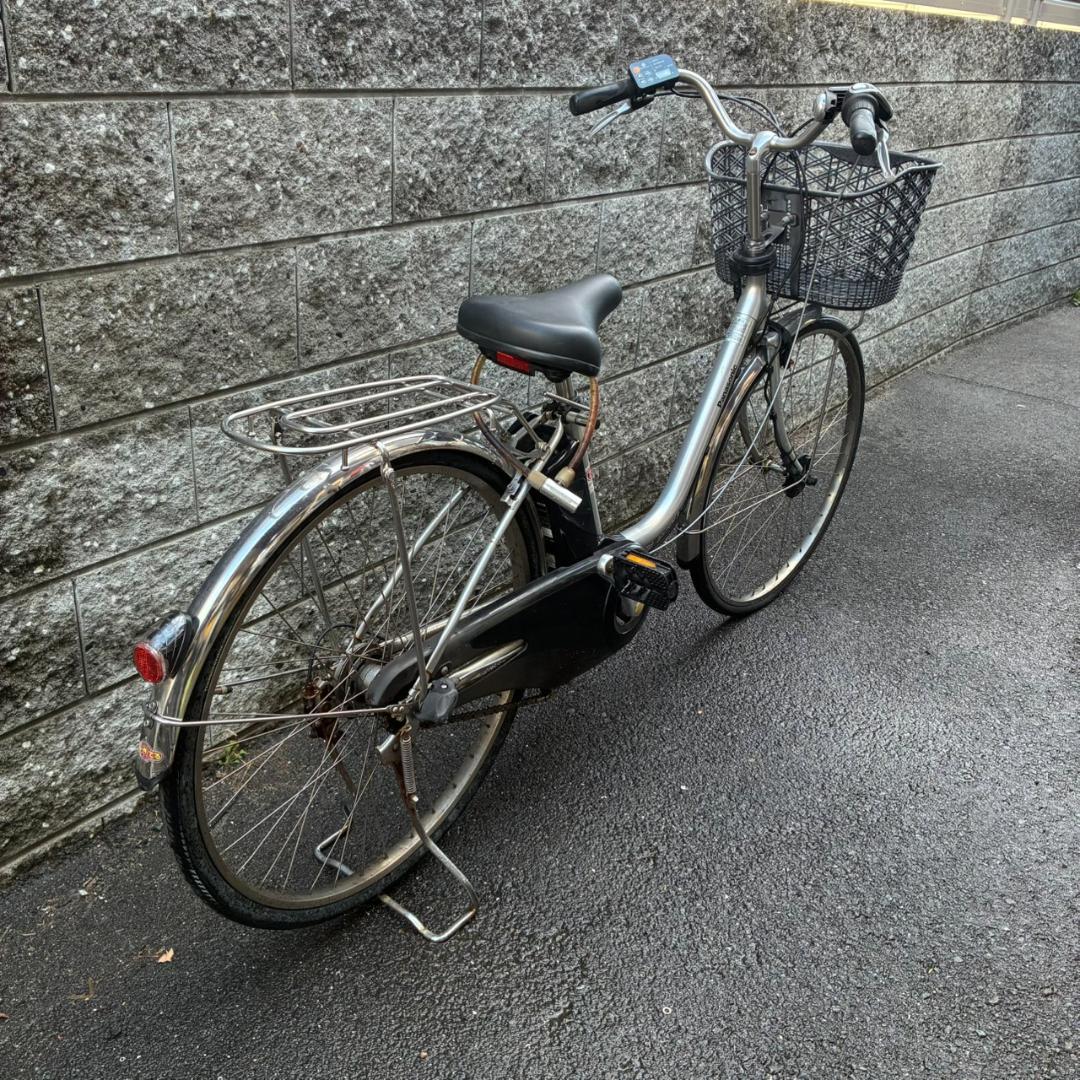 引き取り限定】パナソニック ビビ DX 電動アシスト自転車 充電器付き シルバー