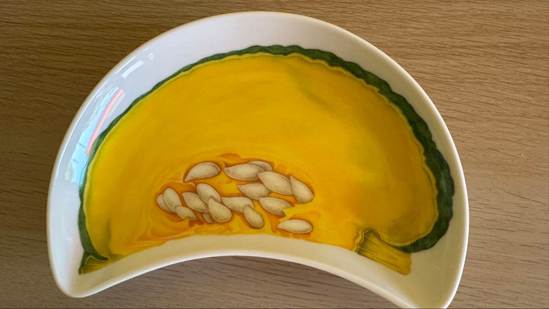 Taitu 野菜イラスト 半月型皿 4枚セット