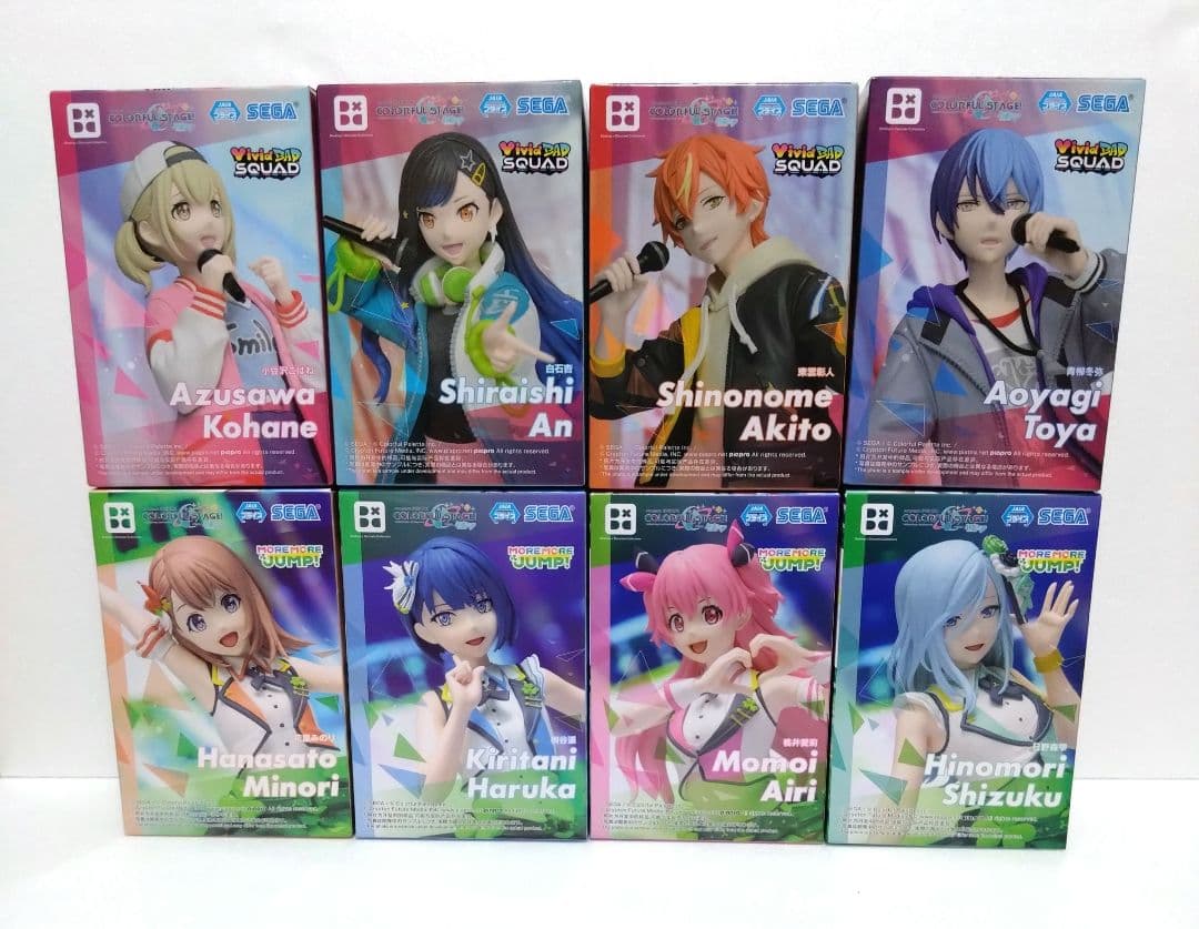 【ビビバス】【モアジャン(モモジャン)】フィギュア８種　＋バニティポーチ