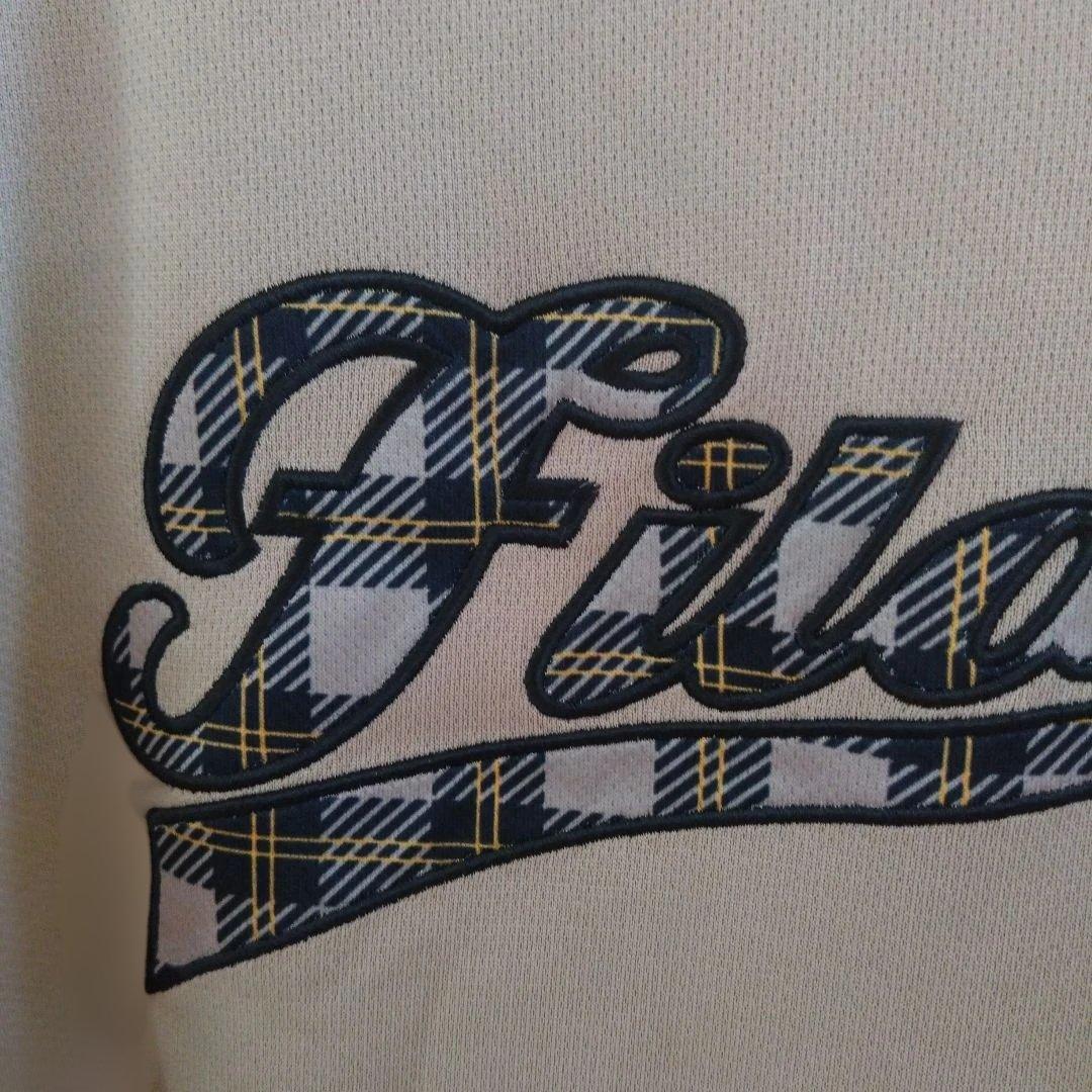 FILA　新品タグ付　キャメルアップリケＴシャツ　ロンT　XL