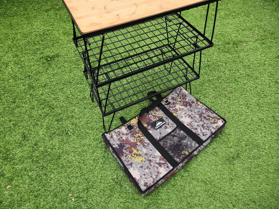 CAMPING MOONフィールドラック ×３点 竹製天板 バッグセット