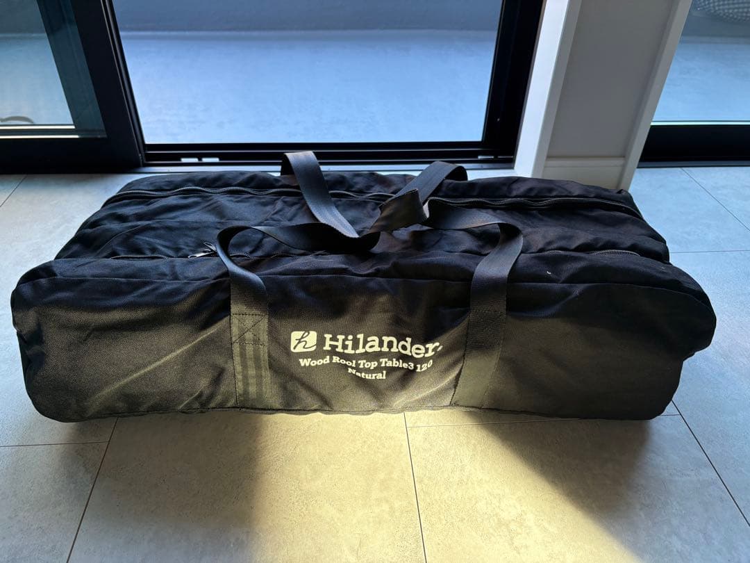 Hilander 木製折りたたみテーブル 収納バッグ付き