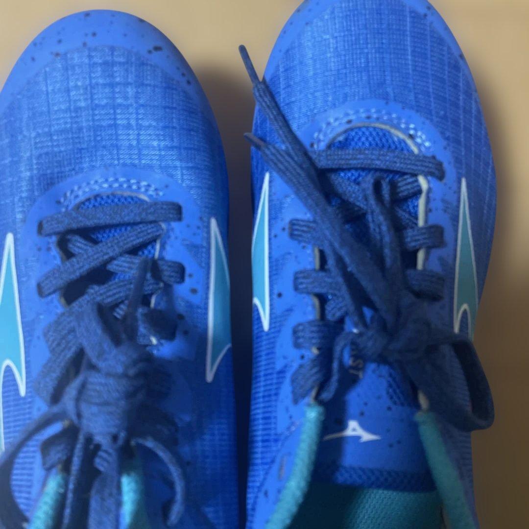 Mizuno スパイクシューズ 青　【美品】