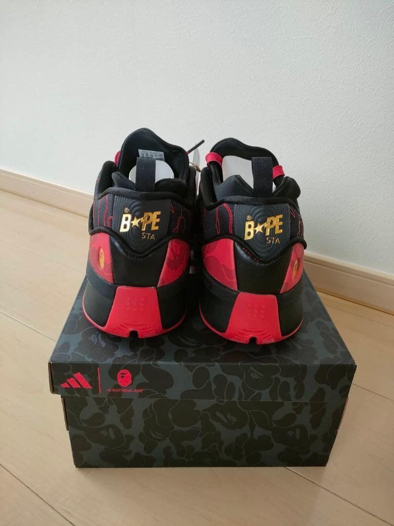 adidas BAPE STA バスケットシューズ レッド/ブラック　31cm
