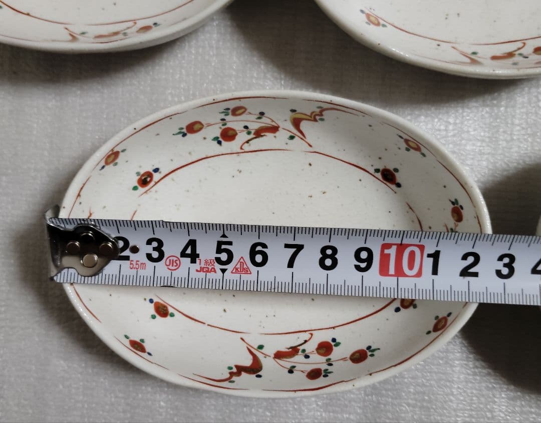 新品　未使用　たち吉 赤絵　 取り鉢揃 橘吉 大皿 小鉢 　　6点　楕円形皿