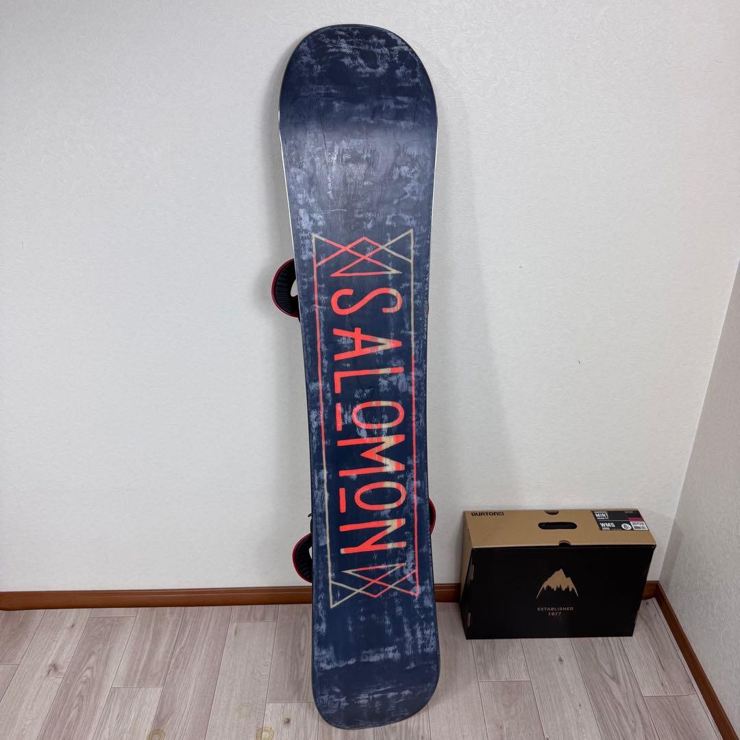 SALOMON PULSE 152cmスノーボードセット