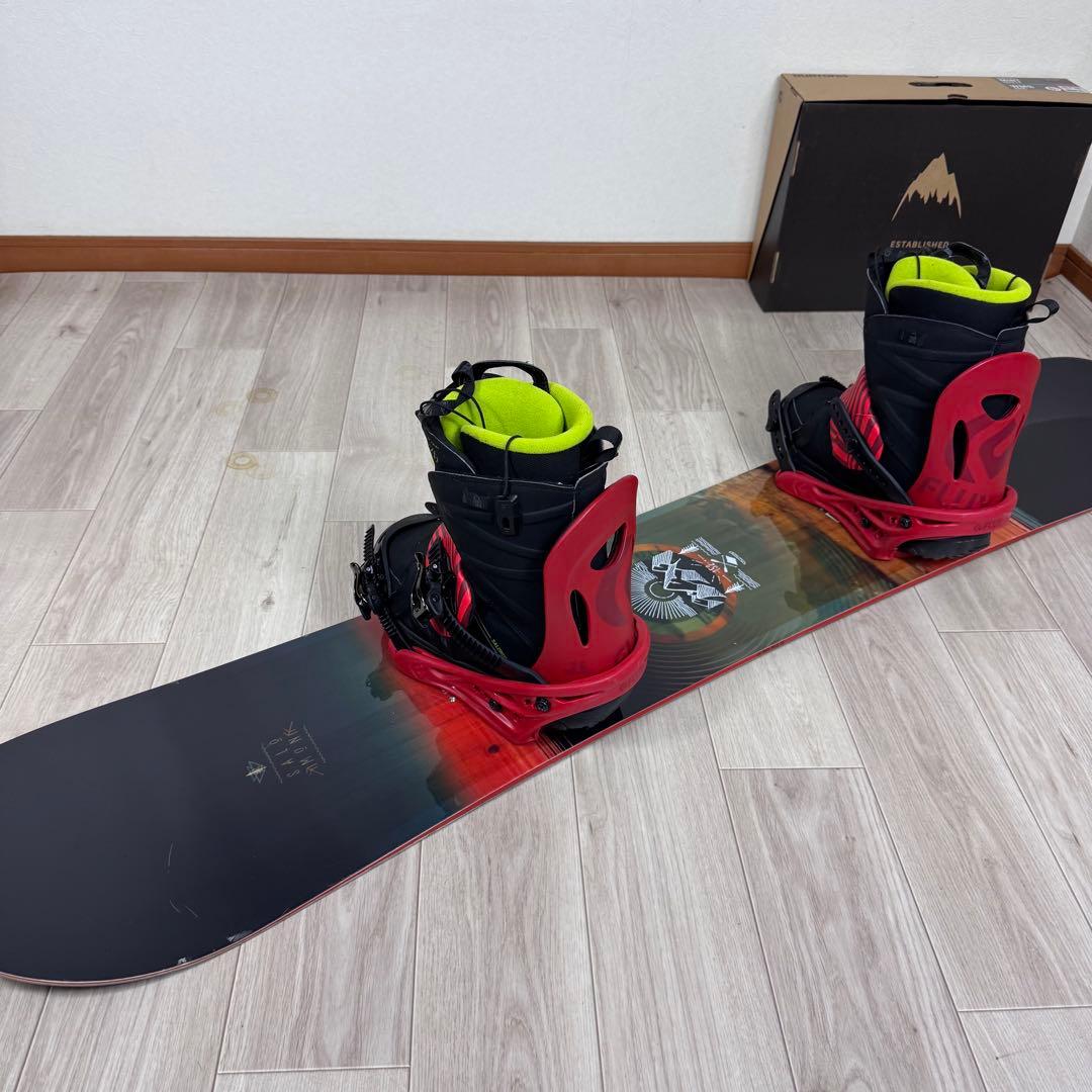 SALOMON PULSE 152cmスノーボードセット