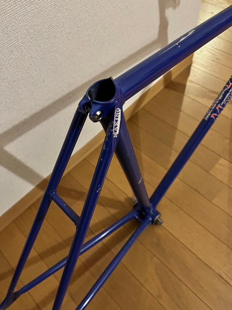 MAKINO ピスト・シングルスピードフレーム 青　ペコなし