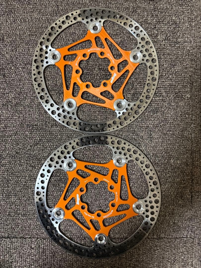 HOPE ディスクローター　φ160mm 2枚セット　オレンジ